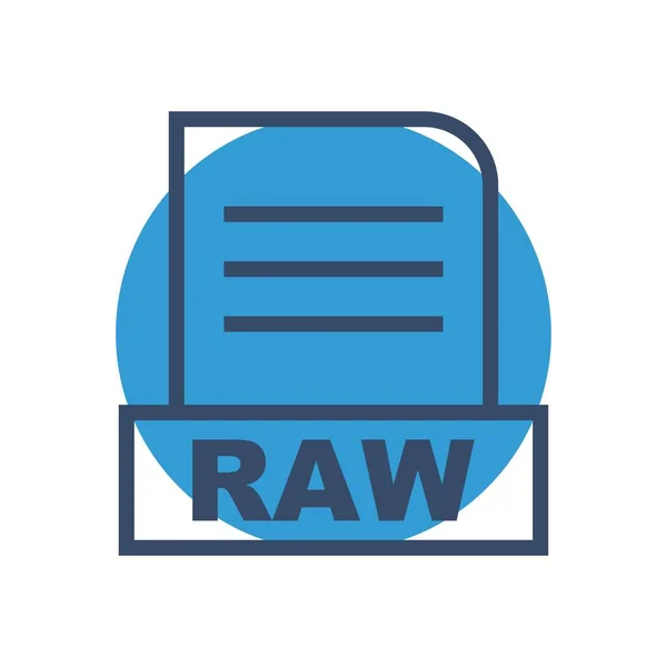 Raw Datei Isoliert Auf Abstraktem Hintergrund — Stockfoto