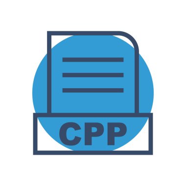 CPP dosyası soyut Arkaplanda izole edildi