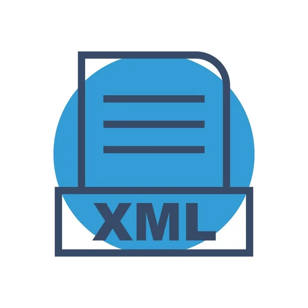 Xml Файл Ізольовано Абстрактному Тлі — стокове фото