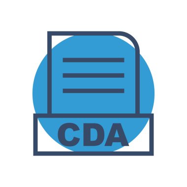 CDA dosyası soyut arkaplanda izole edildi