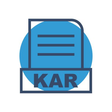 KAR dosyası soyut Arkaplanda izole edildi