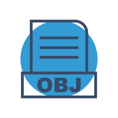 OBJ dosyası soyut arkaplanda izole edildi