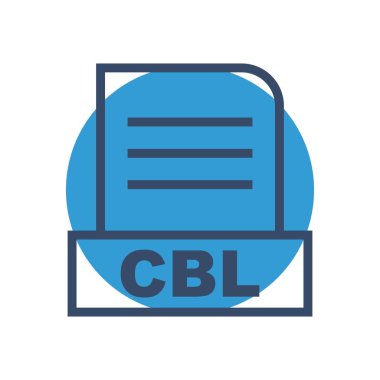 Soyut Arkaplanda CBL dosyası izole edildi