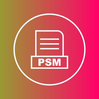 PSM dosyası soyut Arkaplanda izole edildi