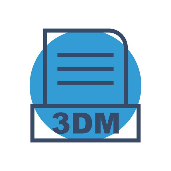 3DM file Isolated On Abstract Background
