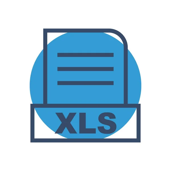 Xls Datei Isoliert Auf Abstraktem Hintergrund — Stockfoto