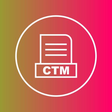 CTM dosyası soyut arkaplanda izole edildi