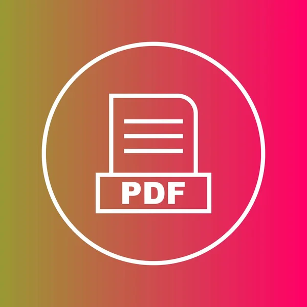 Pdf Bestand Geïsoleerd Abstracte Achtergrond — Stockfoto