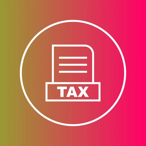 Soubor Tax Izolovaný Abstraktním Pozadí — Stock fotografie