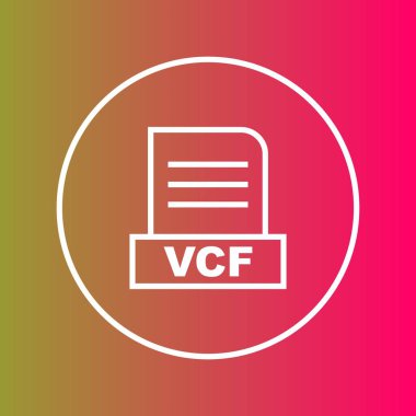 VCF dosyası soyut arkaplanda izole edildi