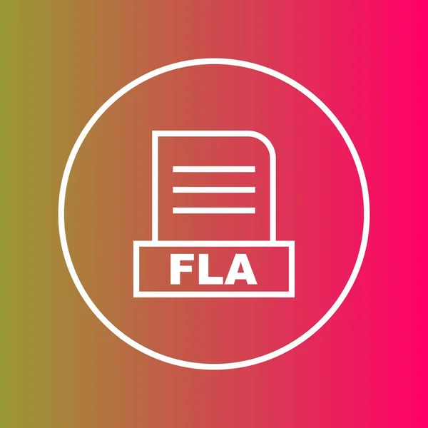 Fla File Isolated Abstract Background — Stock Photo, Image