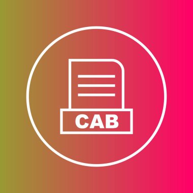 CAB dosyası soyut Arkaplanda izole edildi