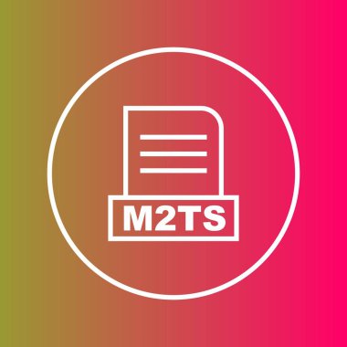 M2TS dosyası soyut arkaplanda izole edildi