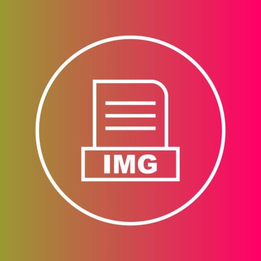 IMG file Isolated On Abstract Background clipart
