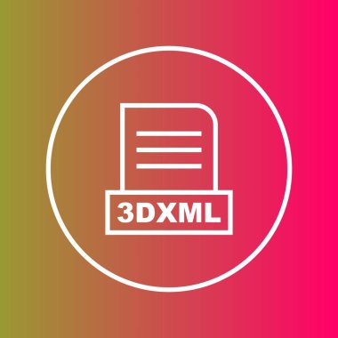3DXML dosyası soyut Arkaplanda izole edildi 