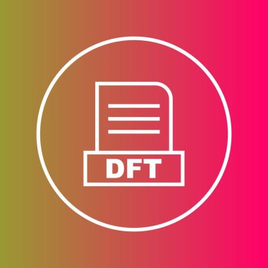 DFT dosyası soyut Arkaplanda izole edildi 