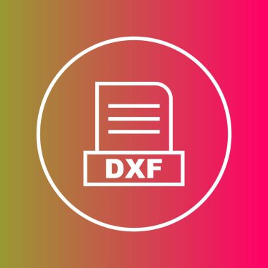 DXF dosyası soyut arkaplanda izole edildi