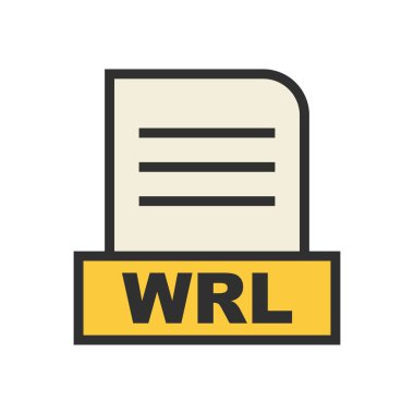 WRL dosyası soyut arkaplanda izole edildi 