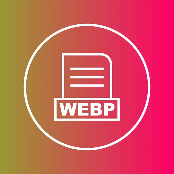 WEBP dosyası soyut Arkaplanda izole edildi