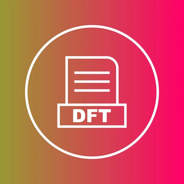 DFT dosyası soyut Arkaplanda izole edildi 