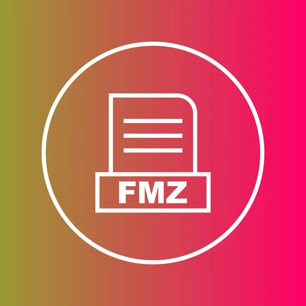 Fmz文件在抽象背景下隔离 — 图库照片