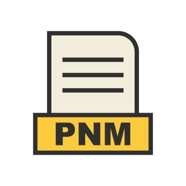 PNM dosyası soyut Arkaplanda izole edildi
