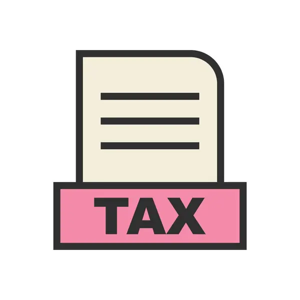 Plik Tax Izolowany Tle Abstrakcyjnym — Zdjęcie stockowe