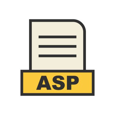 ASP dosyası soyut arkaplanda izole edildi