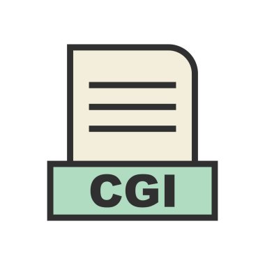 CGI dosyası soyut arkaplanda izole edildi