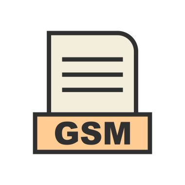 Soyut Arkaplanda GSM dosyası izole edildi