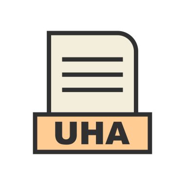UHA dosyası soyut arkaplanda izole edildi 