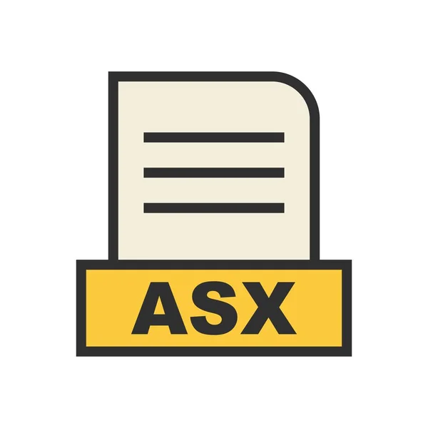 Asx Bestand Geïsoleerd Abstracte Achtergrond — Stockfoto