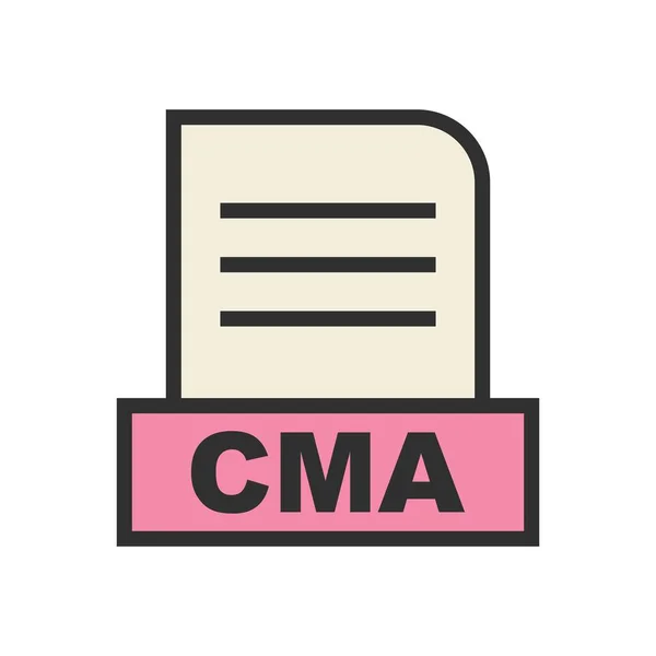 CMA dosyası soyut arkaplanda izole edildi