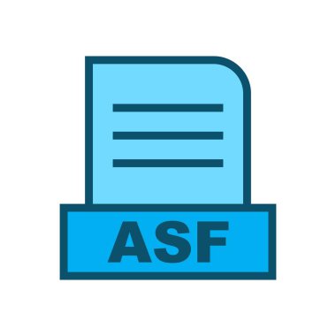 ASF dosyası soyut arkaplanda izole edildi