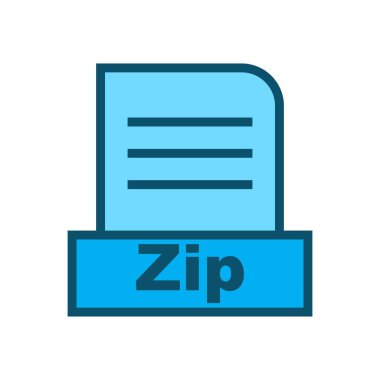 Zip dosyası soyut arkaplanda izole edildi 