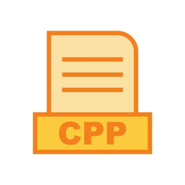 CPP dosyası soyut Arkaplanda izole edildi