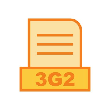 3G2 dosyası soyut arkaplanda izole edildi