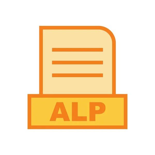 Alp Bestand Geïsoleerd Abstracte Achtergrond — Stockfoto