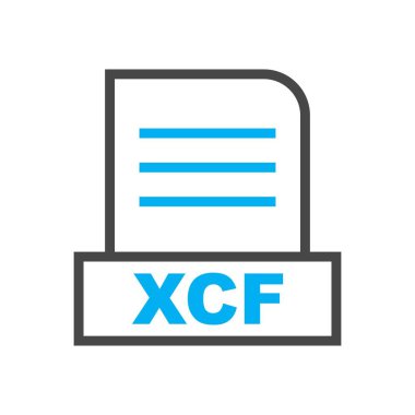  XCF dosyası soyut Arkaplanda izole edildi