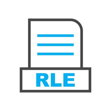 RLE dosyası soyut arkaplanda izole edildi 