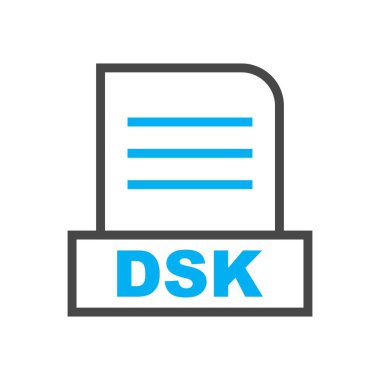 DSK dosyası soyut Arkaplanda izole edildi 