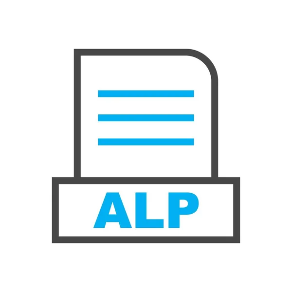 Alp Bestand Geïsoleerd Abstracte Achtergrond — Stockfoto