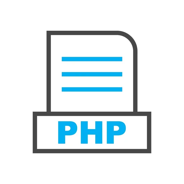 Php Bestand Geïsoleerd Abstracte Achtergrond — Stockfoto