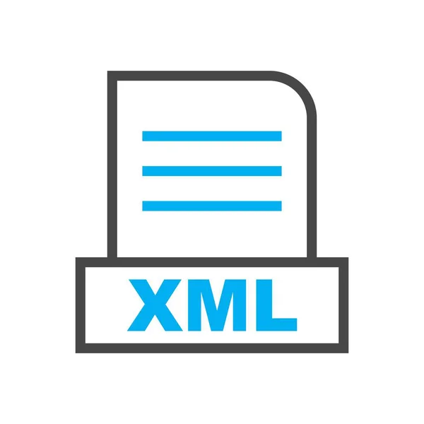 File Xml Isolato Sfondo Astratto — Foto Stock