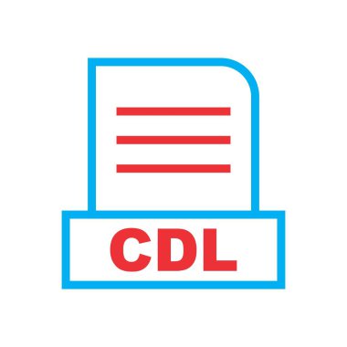 CDL dosyası soyut arkaplanda izole edildi