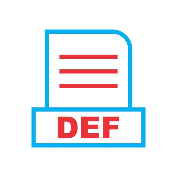 DEF dosyası soyut arkaplanda izole edildi 