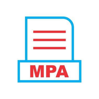 MPA dosyası soyut arkaplanda izole edildi