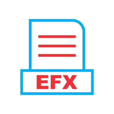 EFX dosyası soyut Arkaplanda izole edildi