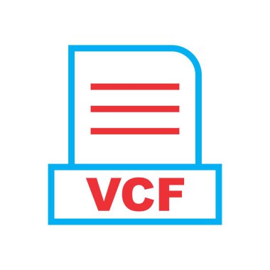 VCF dosyası soyut arkaplanda izole edildi