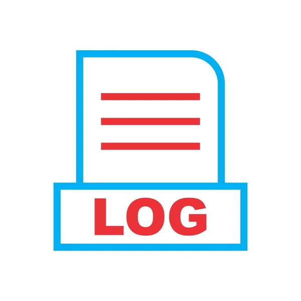 File Log Isolato Sfondo Astratto — Foto Stock